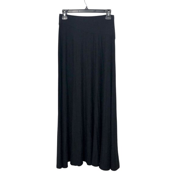Madewell Jersey Asymmetric-Seam Midi Skirt Black Small NWT - Picture 5 of 9